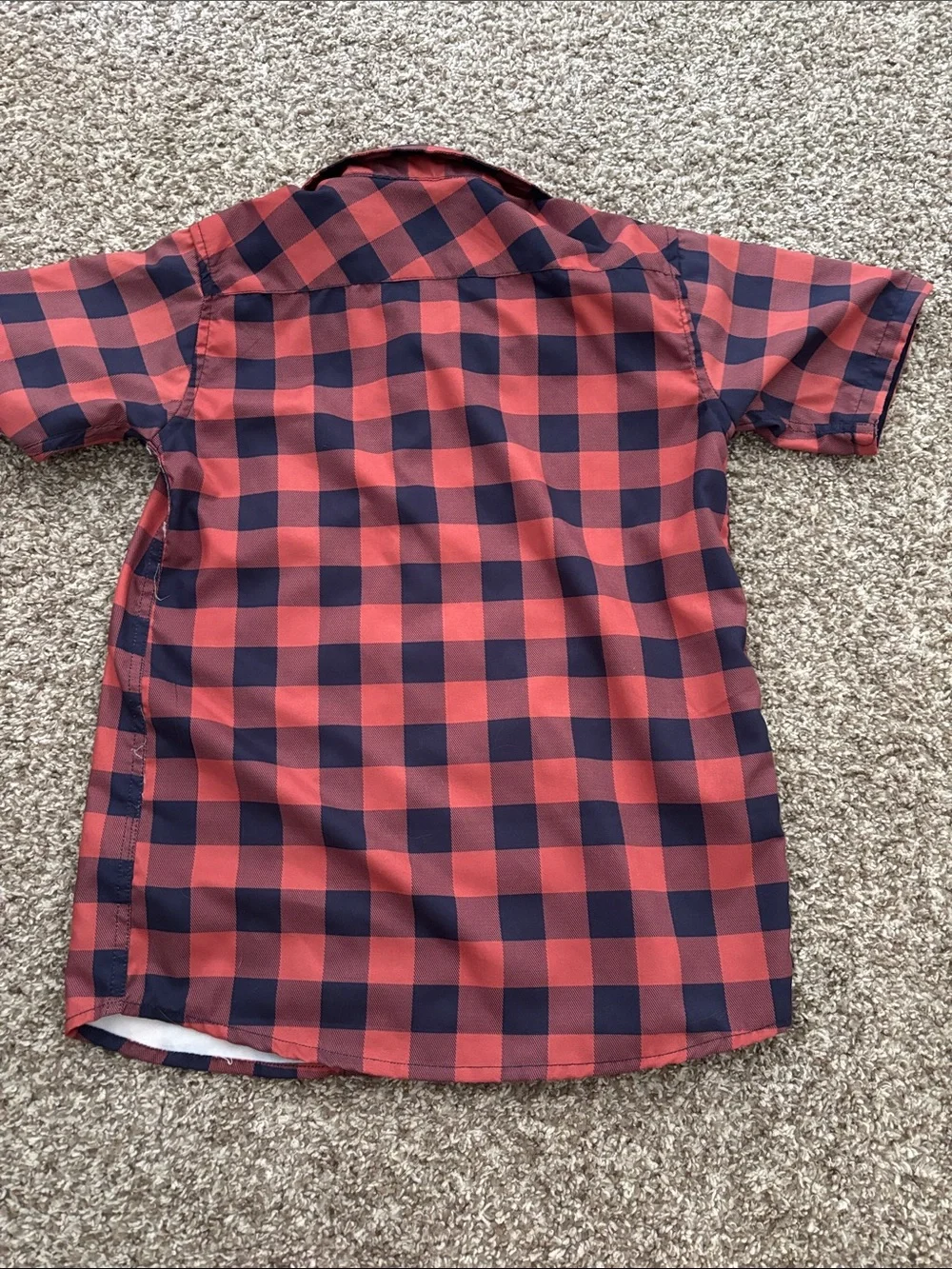 Boys Short-Sleeve Shirts Bundle - Navy Dot, Red Plaid, Yellow Plaid medium 10-12